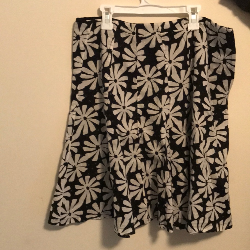 Knee length flower skirt
